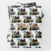 Kryptozoologie Kryptiden Big Foot Alien Mothman Geschenkpapier Set (Beispiel)