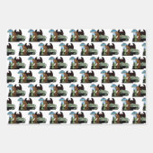 Kryptozoologie Kryptiden Big Foot Alien Mothman Geschenkpapier Set (Vorderseite)