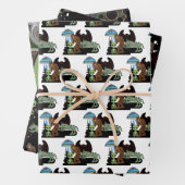 Kryptozoologie Kryptiden Big Foot Alien Mothman Geschenkpapier Set (Beispiel)