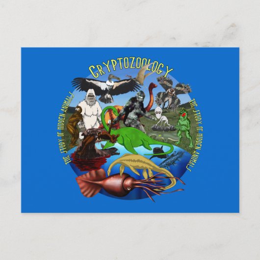 Kryptozoologie Postkarte (Vorderseite)