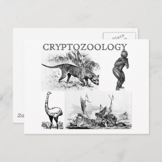 Kryptozoology Postcard Postkarte (Vorne/Hinten)