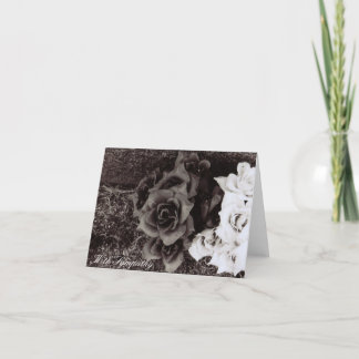 Krys Entwurf mit Beileid Notecard Karte