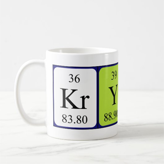 Krysta Periodenname Tasse (Links)