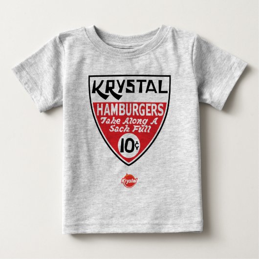 Krystal 10 Cent-Schild Baby T-shirt (Vorderseite)