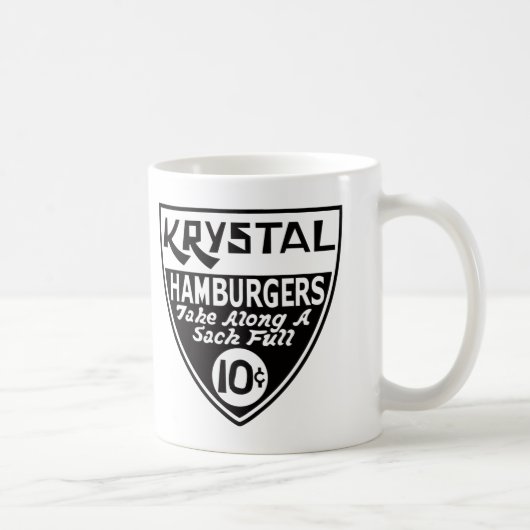 Krystal 10 Cent-Schild Kaffeetasse (Rechts)
