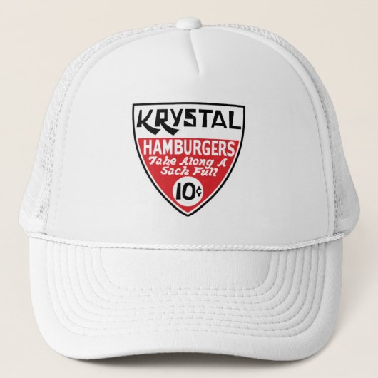 Krystal 10 Cent-Schild Truckerkappe (Vorderseite)