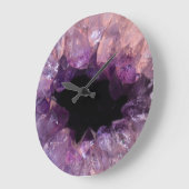 Krystal Agate Große Wanduhr (Winkel)