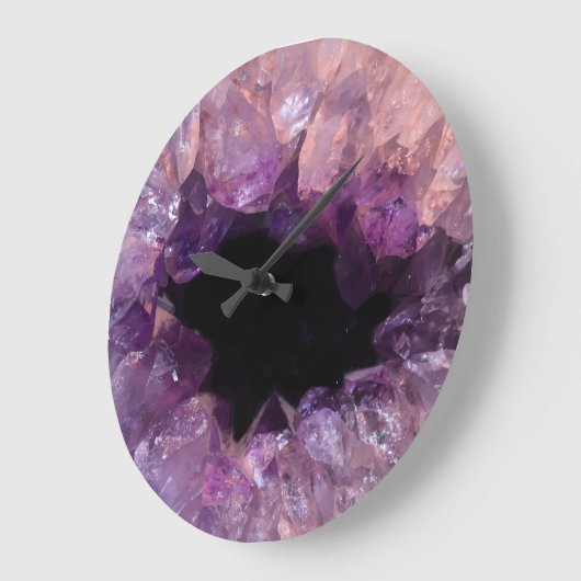 Krystal Agate Große Wanduhr (Winkel)