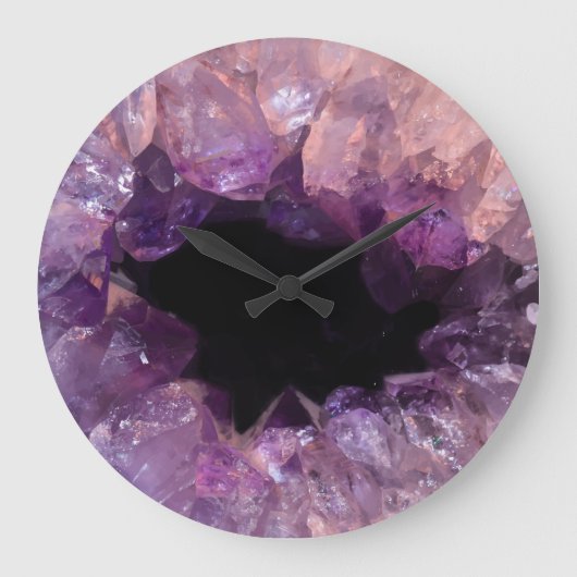 Krystal Agate Große Wanduhr (Vorderseite)