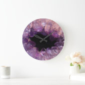 Krystal Agate Große Wanduhr (Zuhause)