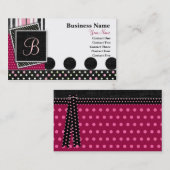 Krystal Chic Pink Business Card Visitenkarte (Vorne/Hinten)