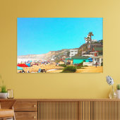 Krystal Cove Unbrelles und Hütten Leinwanddruck (Insitu (Wohnzimmer))