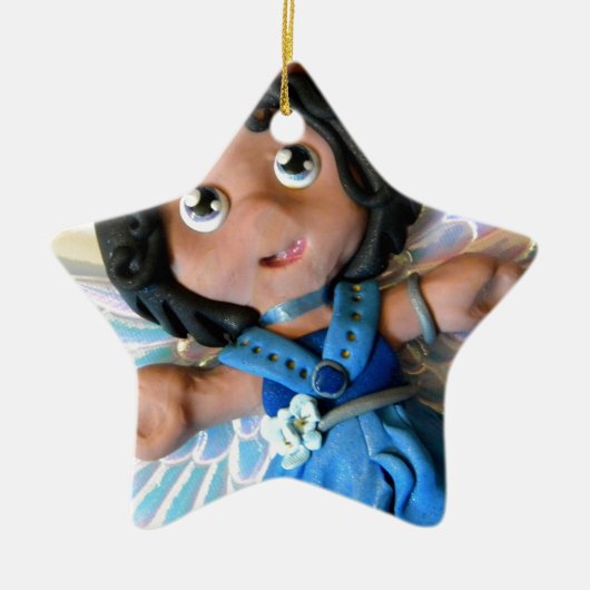Krystal Engel II Keramik Ornament (Vorne)