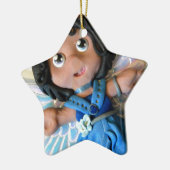 Krystal Engel II Keramik Ornament (Links)