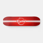 Krystal-Logo mit Strip-Skateboard Skateboard (Horizontal)