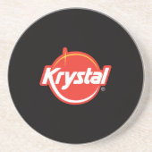 Krystal Logo-Untersetzer Getränkeuntersetzer (Vorne)