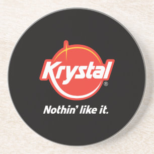 Krystal Logo-Untersetzer Sandstein Untersetzer