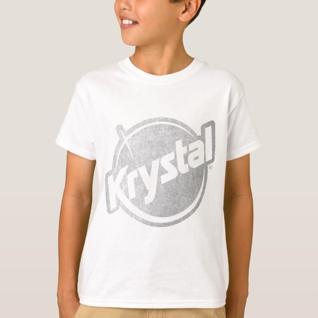 Krystal-Logo verblasst T-Shirt (Vorderseite)