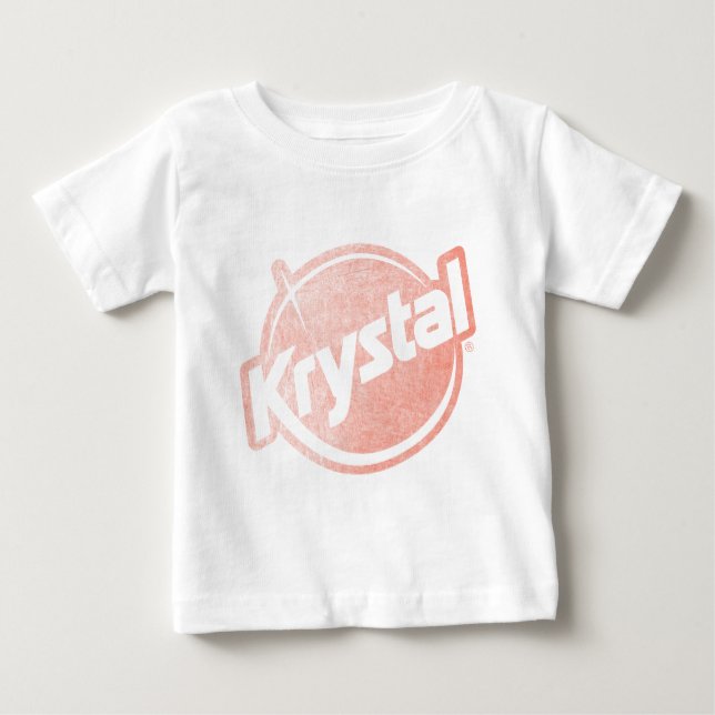 Krystal Logo verblaßte Baby T-shirt (Vorderseite)
