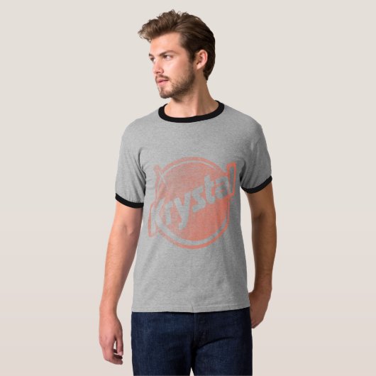 Krystal Logo verblaßte T-Shirt (Vorne ganz)