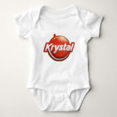 Krystal neues Logo Baby Strampler (Vorderseite)