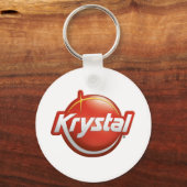 Krystal neues Logo Schlüsselanhänger (Vorderseite)