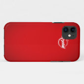 Krystal roter iPhone Kasten Case-Mate iPhone Hülle (Rückseite (Horizontal))