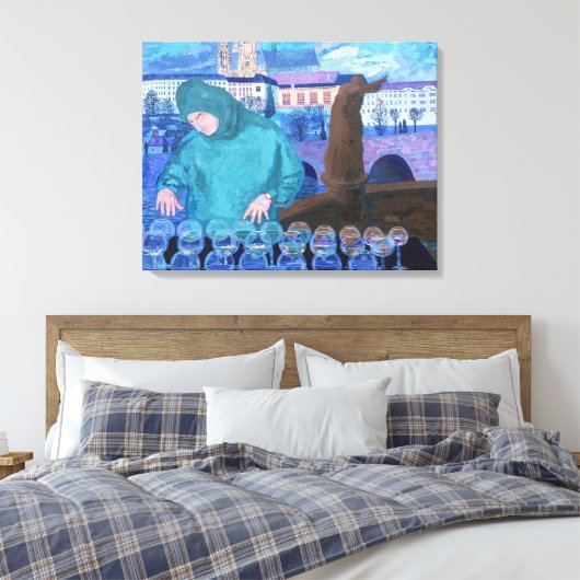 Krystal Symfonie z Prada Leinwanddruck (Insitu (Schlafzimmer))