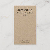 Krystal- und Gem-Paket-Backing Visitenkarte (Vorderseite)