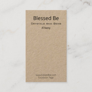 Krystal- und Gem-Paket-Backing Visitenkarte