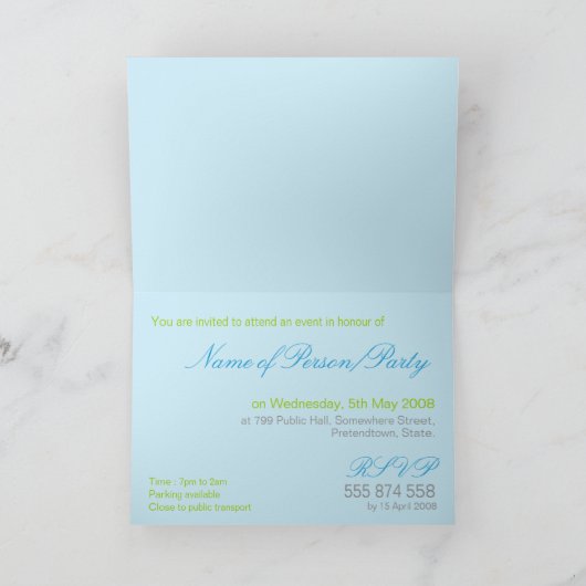 Krystalis All Occassion Einladungskarte (Innenseite)