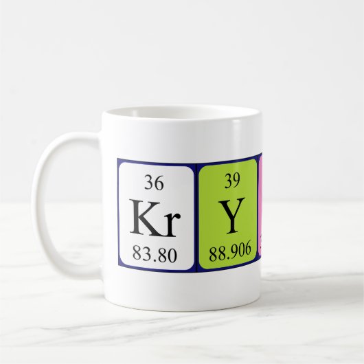 Krystina Periodenname Tasse (Links)