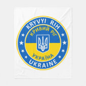 Kryvyi Rih Ukraine Fleecedecke (Vorderseite)