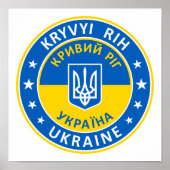 Kryvyi Rih Ukraine Poster (Vorne)
