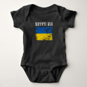 Kryvyi Rih Ukraine Ukrainian Patriotic Baby Strampler (Vorderseite)