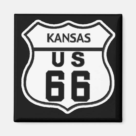 KS US ROUTE 66 MAGNET (Vorne)
