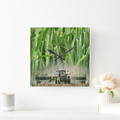 Ks Wheat bohruhr - anpassen Quadratische Wanduhr (Zuhause)