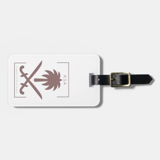 KSA SAUDI ARABIA GEPÄCKANHÄNGER (Vorderseite horizontal)