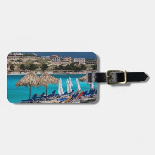 Ksamil, Stadtstrand Gepäckanhänger (Vorderseite horizontal)