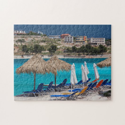 Ksamil, Stadtstrand Puzzle (Horizontal)