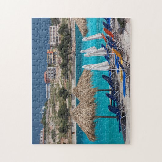 Ksamil, Stadtstrand Puzzle (Vertikal)