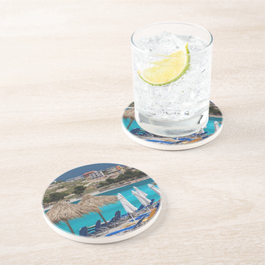 Ksamil, Stadtstrand Untersetzer (Seite)