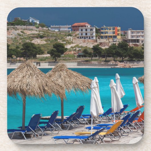 Ksamil, Strandpromenade Untersetzer (Vorderseite)