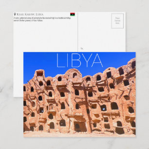 Ksar Kabaw, Libyen Reise-Postkarte Postkarte
