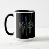 KSB blaues Schmutz-Logo Tasse (Links)