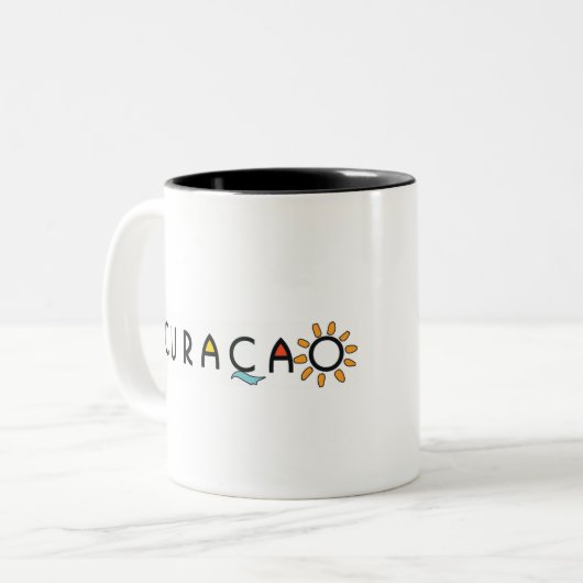 KSCLogo2, CuracaoLogoBlcksm.tiff, kidsseacamp.com Zweifarbige Tasse (Vorderseite Links)