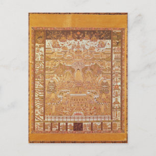 Kshitigarbha, Richter der Hölle, aus Dunhuang Postkarte