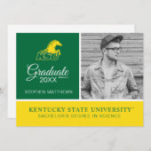 KSU Kentucky Staat University Graduate Einladung (Vorne/Hinten)