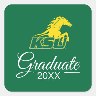 KSU Kentucky Staat University Graduate Quadratischer Aufkleber