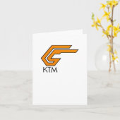 Ktm-Logo-Aufkleber1 Karte (Gelbe Blume)